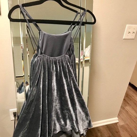 SOLD Velvet Mini Dress - Picture 5 of 6